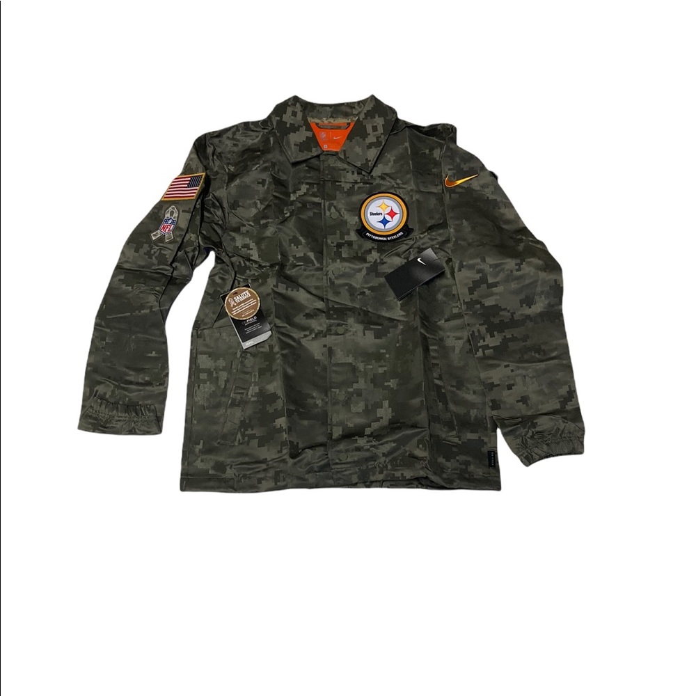 Pittsburgh‎ Steelers Nike Men’s Button Down Salute To Service Jacket Medium
